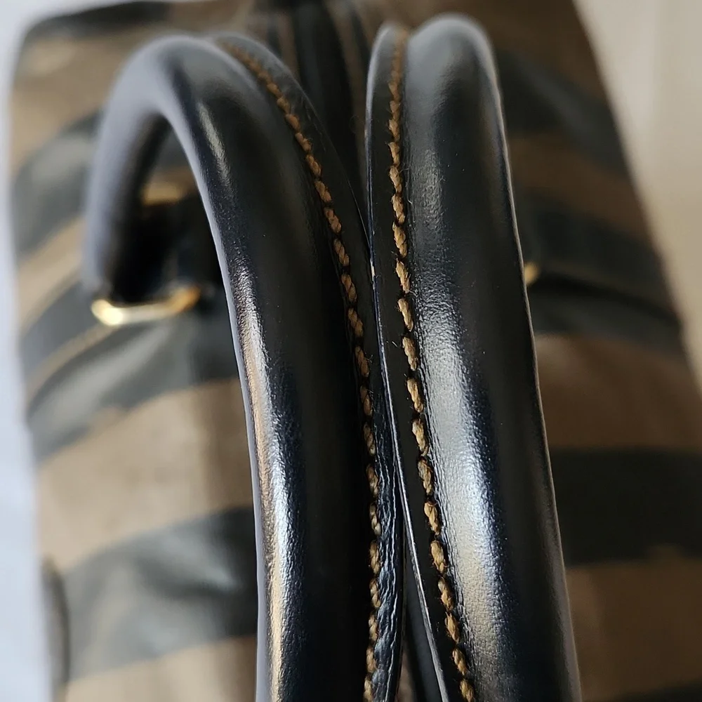 FENDI Pequin Boston Bag w/COA & dustbag - Picture 6 of 16